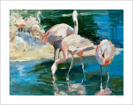 Flamingos - Limited Edition Giclees